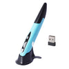 2.4Ghz Optical Wireless Pen Mouse USB Receiver Laptop Drawing Writing Blue