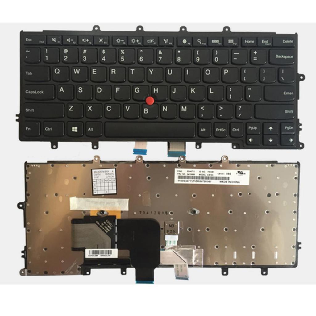 US-English Keyboard for Lenovo ThinkPad X240 X240S Black Frame,with Point