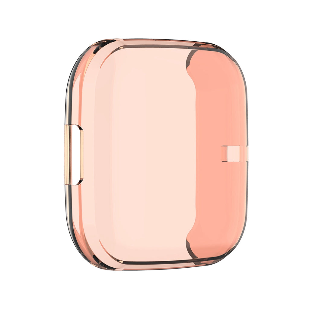 For Fitbit Versa2 Silicone TPU Case Screen Protector Frame Cover HD Orange