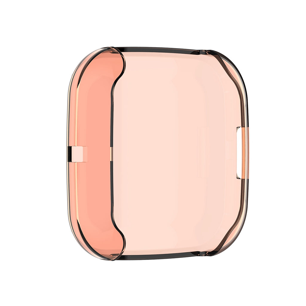 For Fitbit Versa2 Silicone TPU Case Screen Protector Frame Cover HD Orange