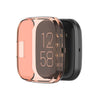 For Fitbit Versa2 Silicone TPU Case Screen Protector Frame Cover HD Orange