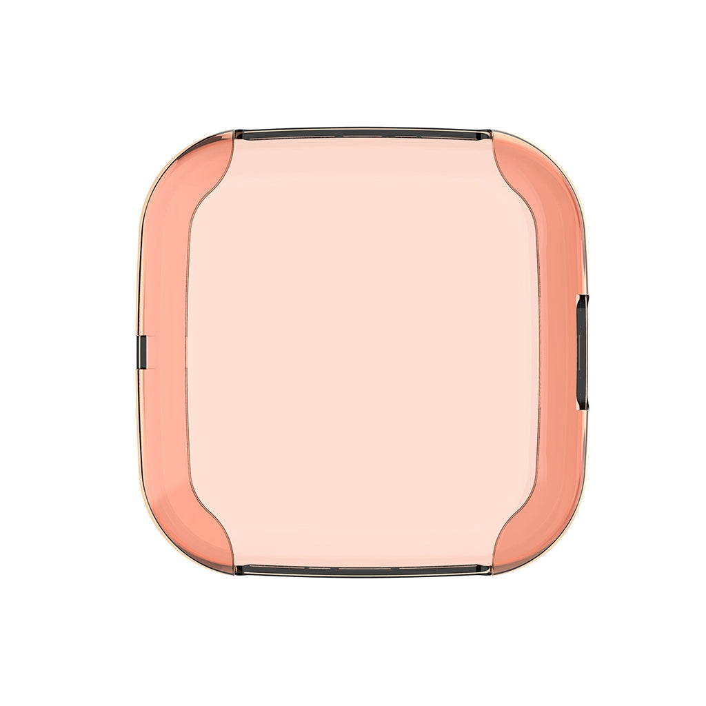 For Fitbit Versa2 Silicone TPU Case Screen Protector Frame Cover HD Orange