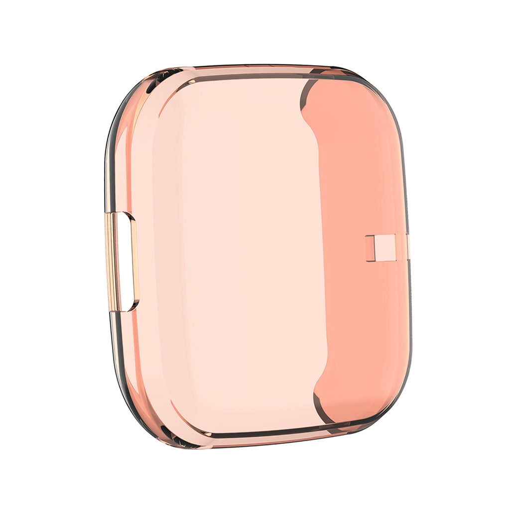 For Fitbit Versa2 Silicone TPU Case Screen Protector Frame Cover HD Orange