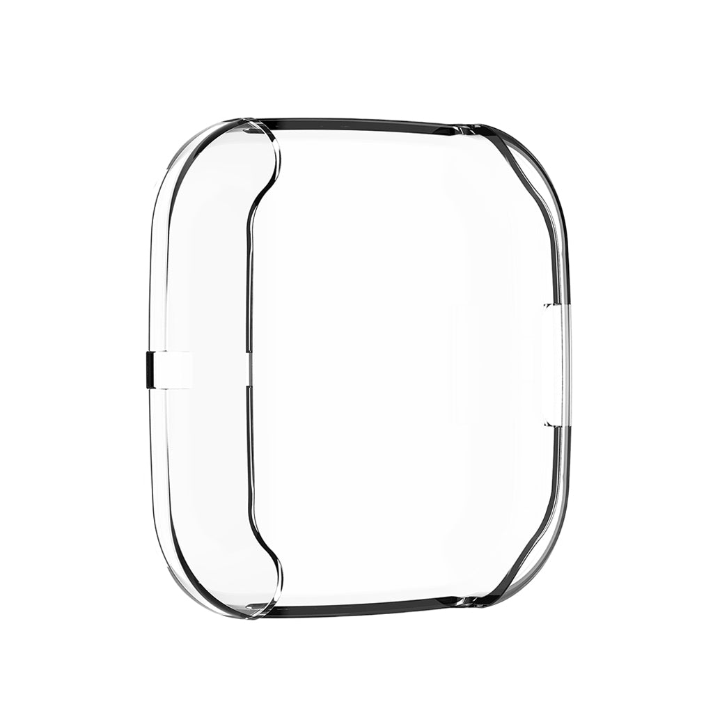 For Fitbit Versa2 Silicone TPU Case Screen Protector Frame Cover HD white