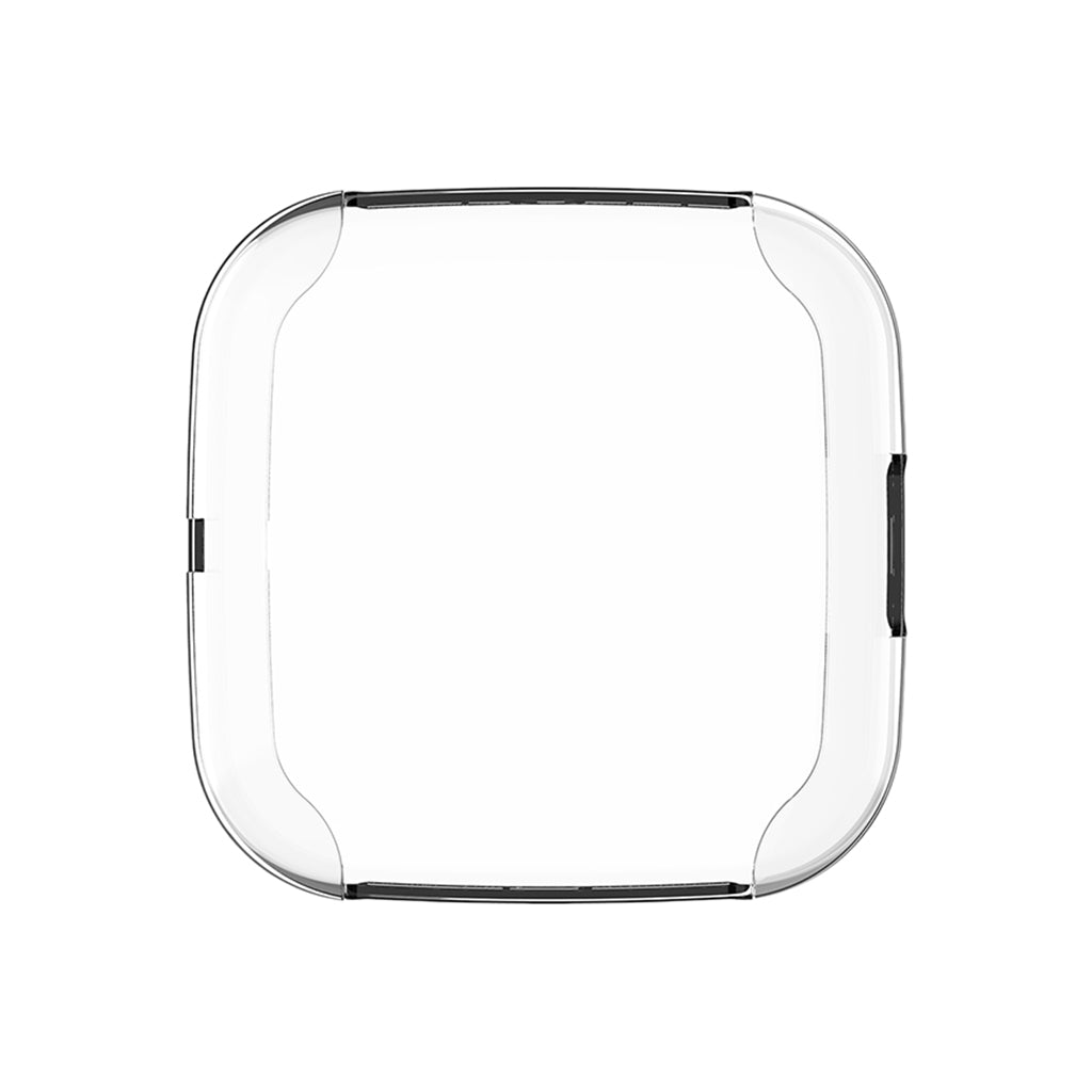 For Fitbit Versa2 Silicone TPU Case Screen Protector Frame Cover HD white