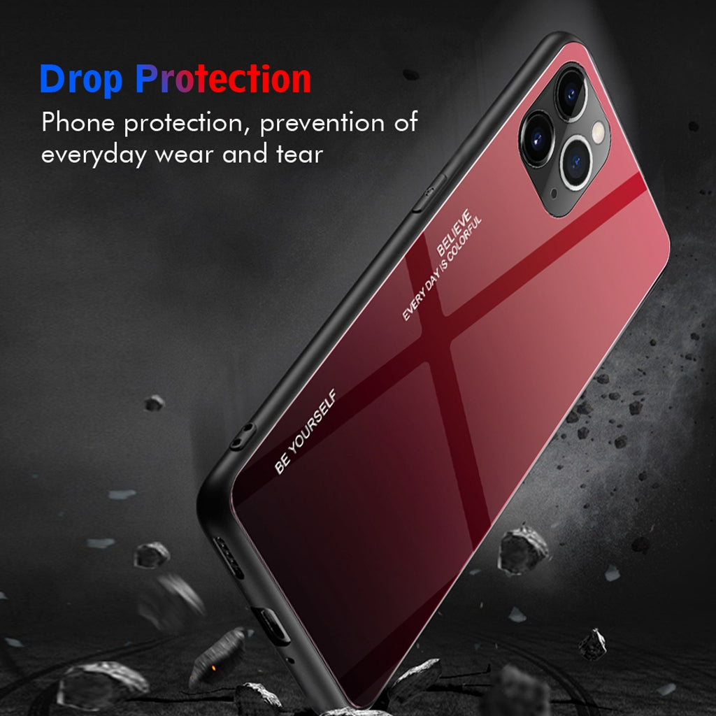 Gradient glass cover case for iPhone11 Pro MAX 6.5 inch for iPhone11 Pro MAX