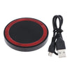 QI Wireless Charger Pad Fast Charging Station for iPhone XS  Black + Red