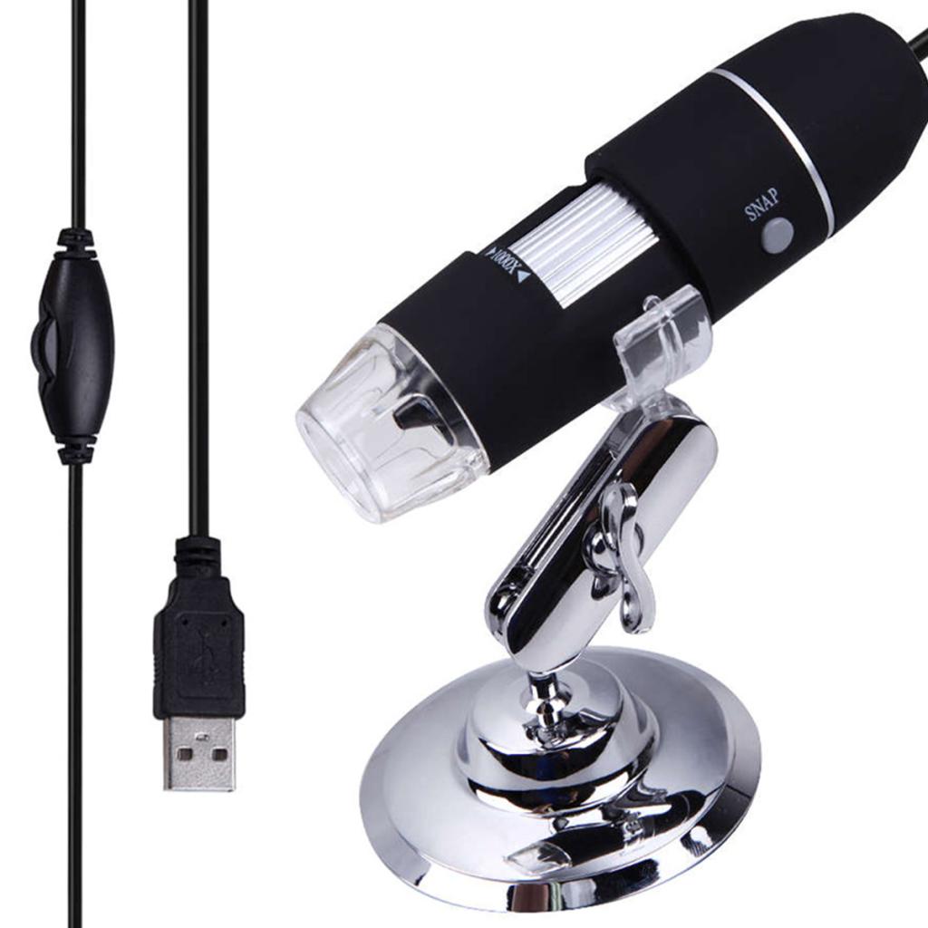 1000X New USB Digital Microscope 8 Led Camera Magnifier w/Fall Holder Stand