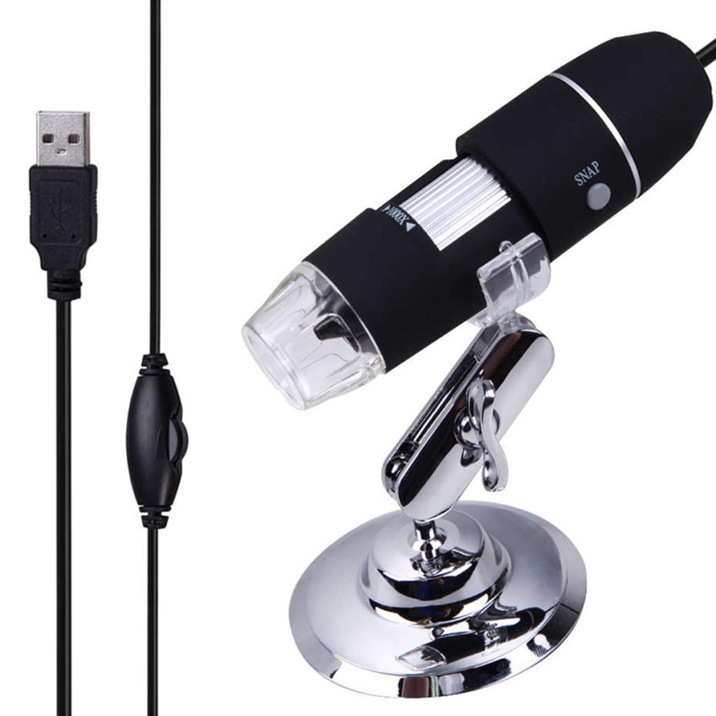 1000X New USB Digital Microscope 8 Led Camera Magnifier w/Fall Holder Stand