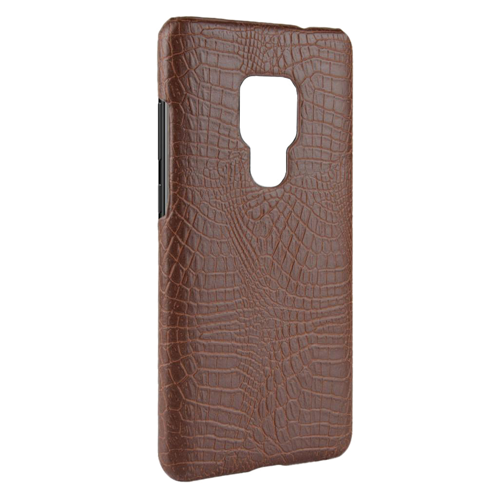 PU Leather Phone Case Cover For Huawei Mate 20X Alligator Coated Brown