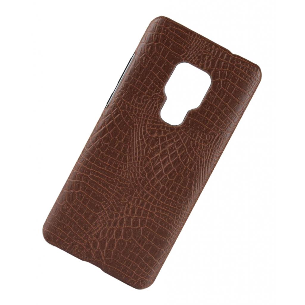 PU Leather Phone Case Cover For Huawei Mate 20X Alligator Coated Brown