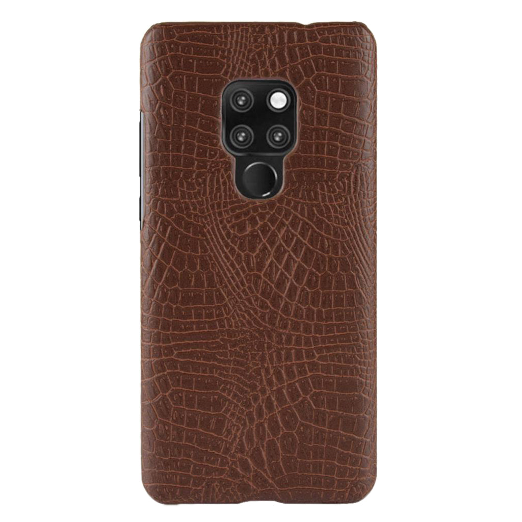 PU Leather Phone Case Cover For Huawei Mate 20X Alligator Coated Brown