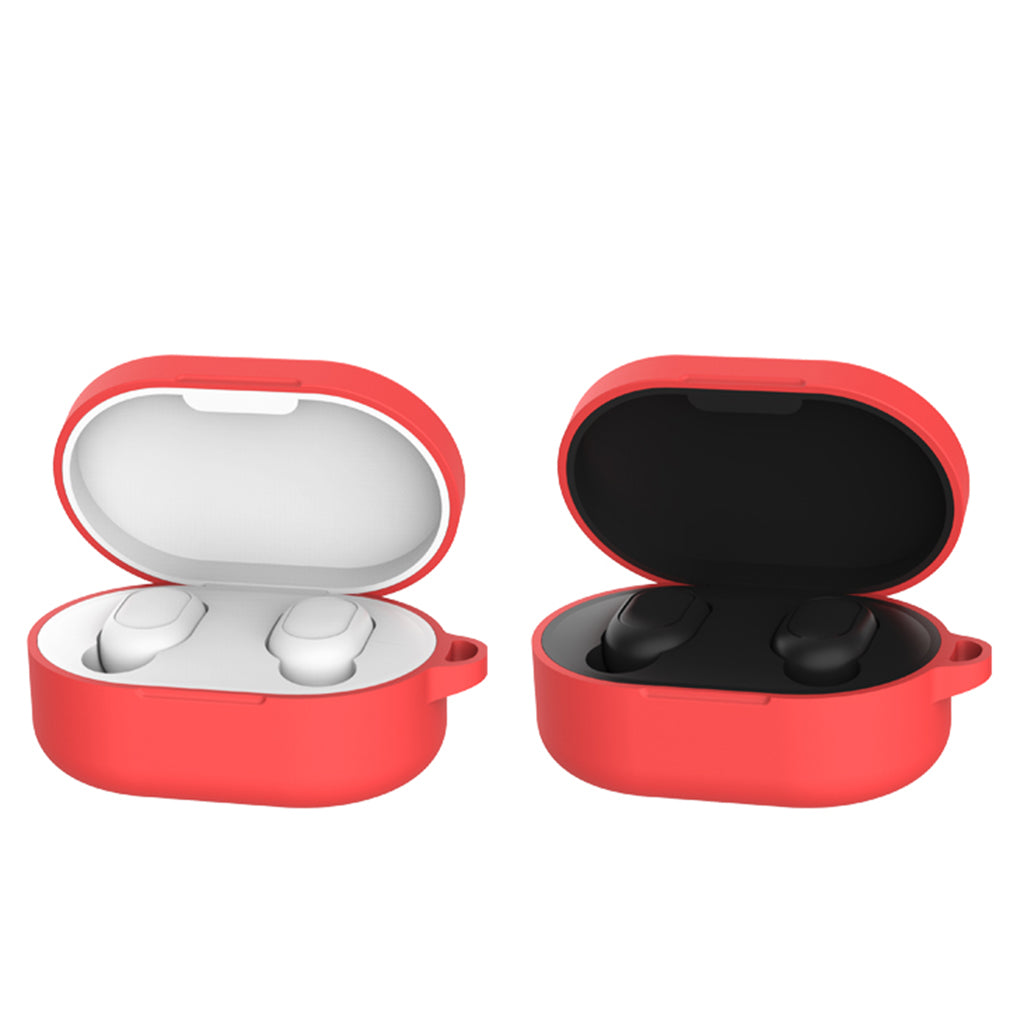 Silicone Protective Case Cover For Xiaomi MI Redmi AirDots Earphone Red