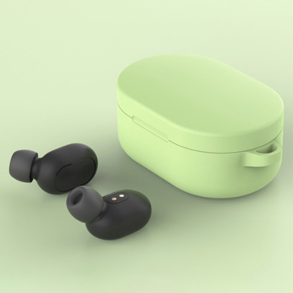 Silicone Protective Case Cover For Xiaomi MI Redmi AirDots Earphone Green