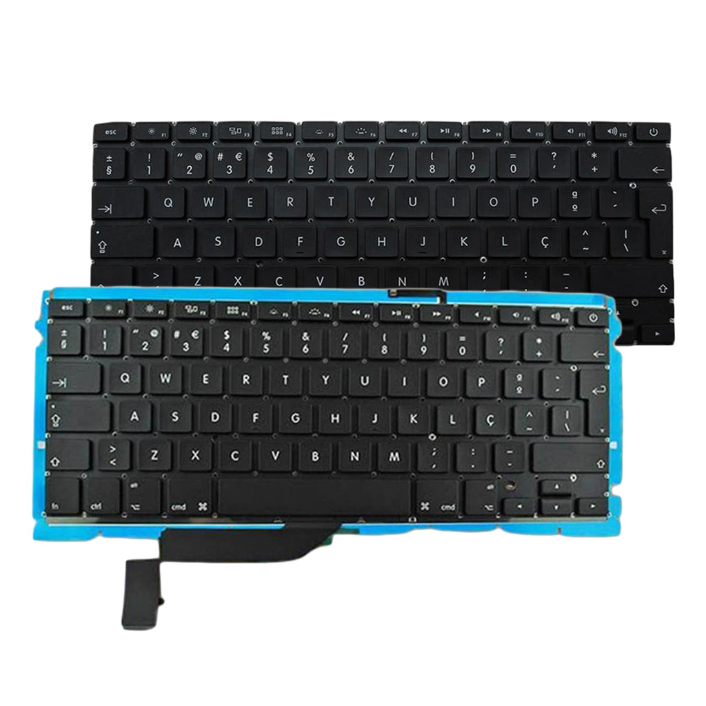 Portuguese Layout Keyboard Parts Assembly for MacBook Pro 15" A1398 PC Black