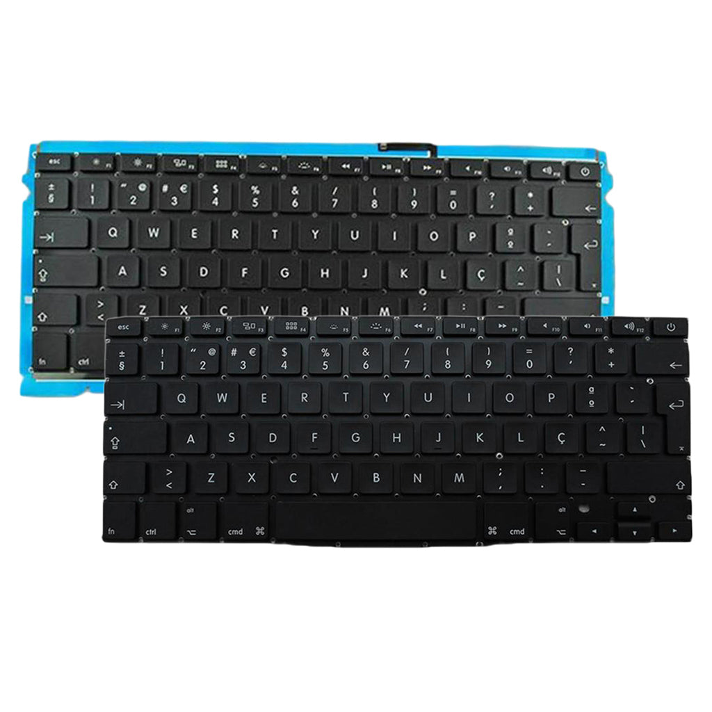 Portuguese Layout Keyboard Parts Assembly for MacBook Pro 15" A1398 PC Black