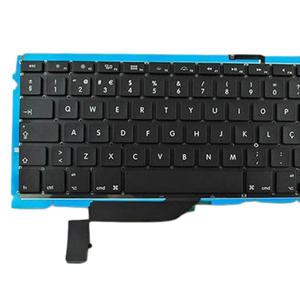 Portuguese Layout Keyboard Parts Assembly for MacBook Pro 15" A1398 PC Black