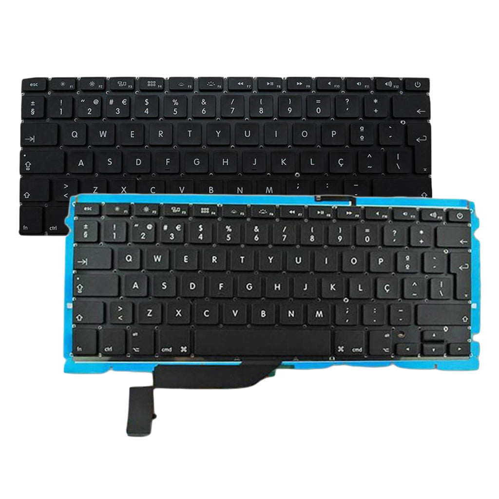 Portuguese Layout Keyboard Parts Assembly for MacBook Pro 15" A1398 PC Black