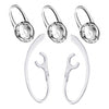 Silicone Ear Tips with 360 Degree Rotating Ear-hook for Plantronics M165 M70