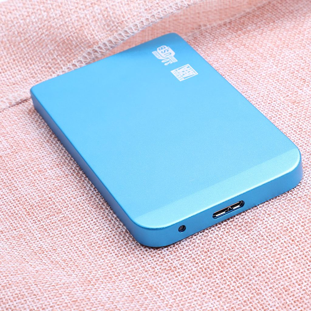 Blue Ultra Slim 2.5in USB3.0 Hard Drive HDD/SSD Capacity Disk for PC 1T