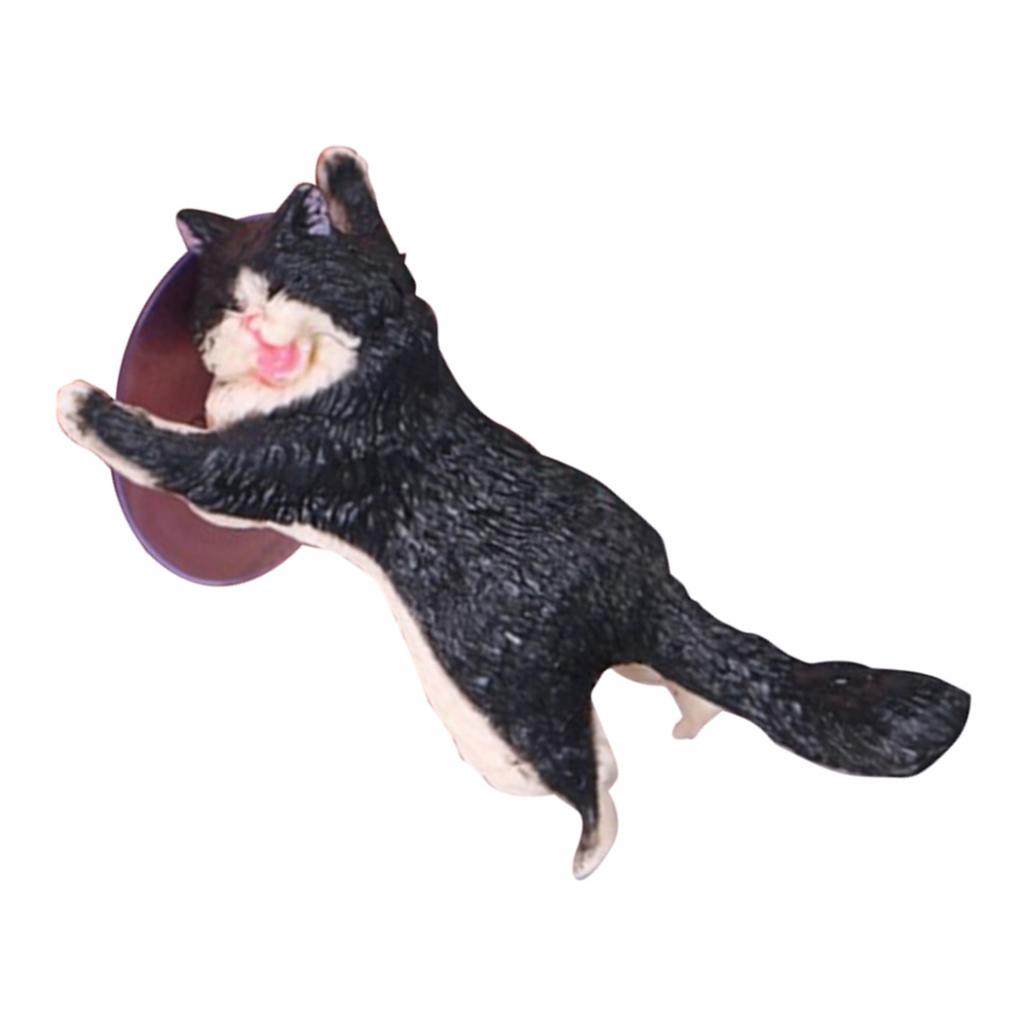 Lovely Cat Model Sucker Cellphone Bracket Holder Finger Grip Mount Black