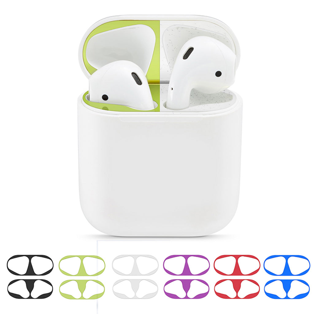 Guard Earphone Protective Sticker for Apple Airpods Earphone Silver