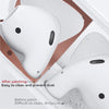 Guard Earphone Protective Sticker for Apple Airpods Earphone Rose Gold