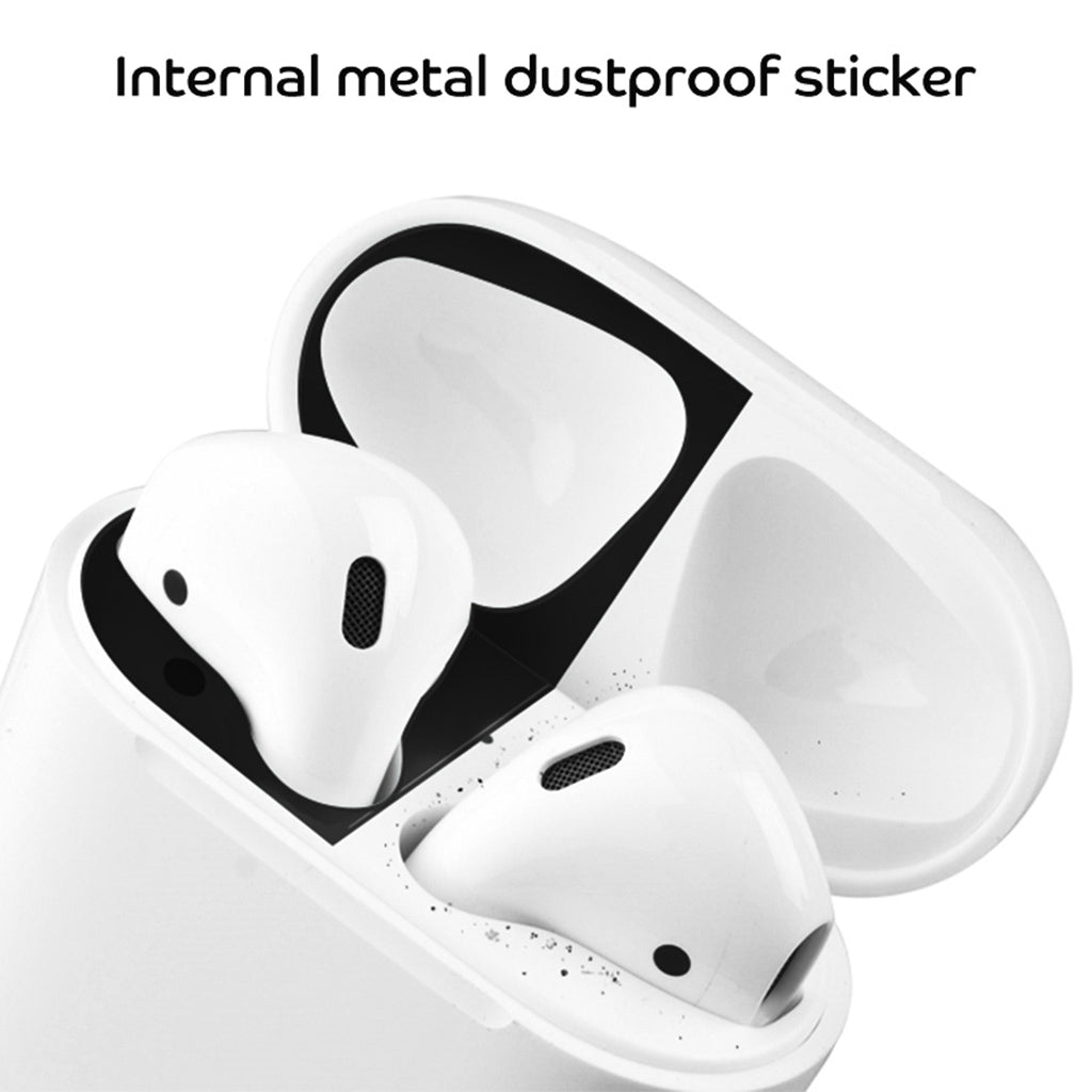 Guard Earphone Protective Sticker for Apple Airpods Earphone Black