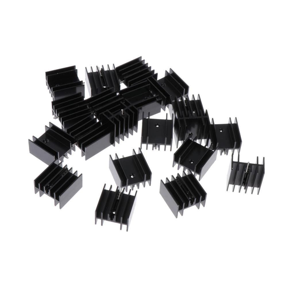 20x 24x16-25mm MOSFET Aluminium Heat Sink 7805 Transistor Heatsink Radiator