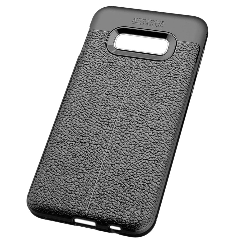 Lichee Leather Cellphone Anti-drop Case for Samsung Galaxy S10 E Black