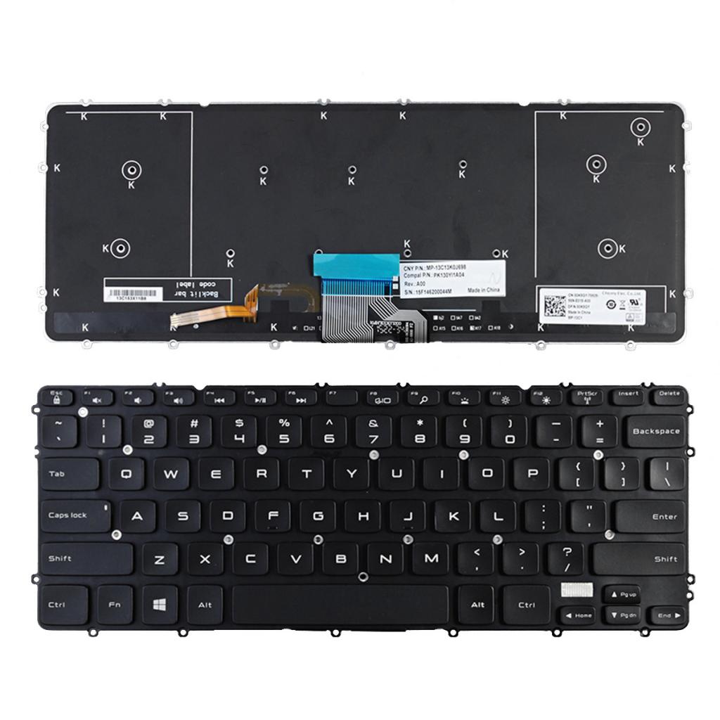 Black Backlit Keyboard for Dell Precision M3800 XPS 15 9530 0HYYWM HYYWM