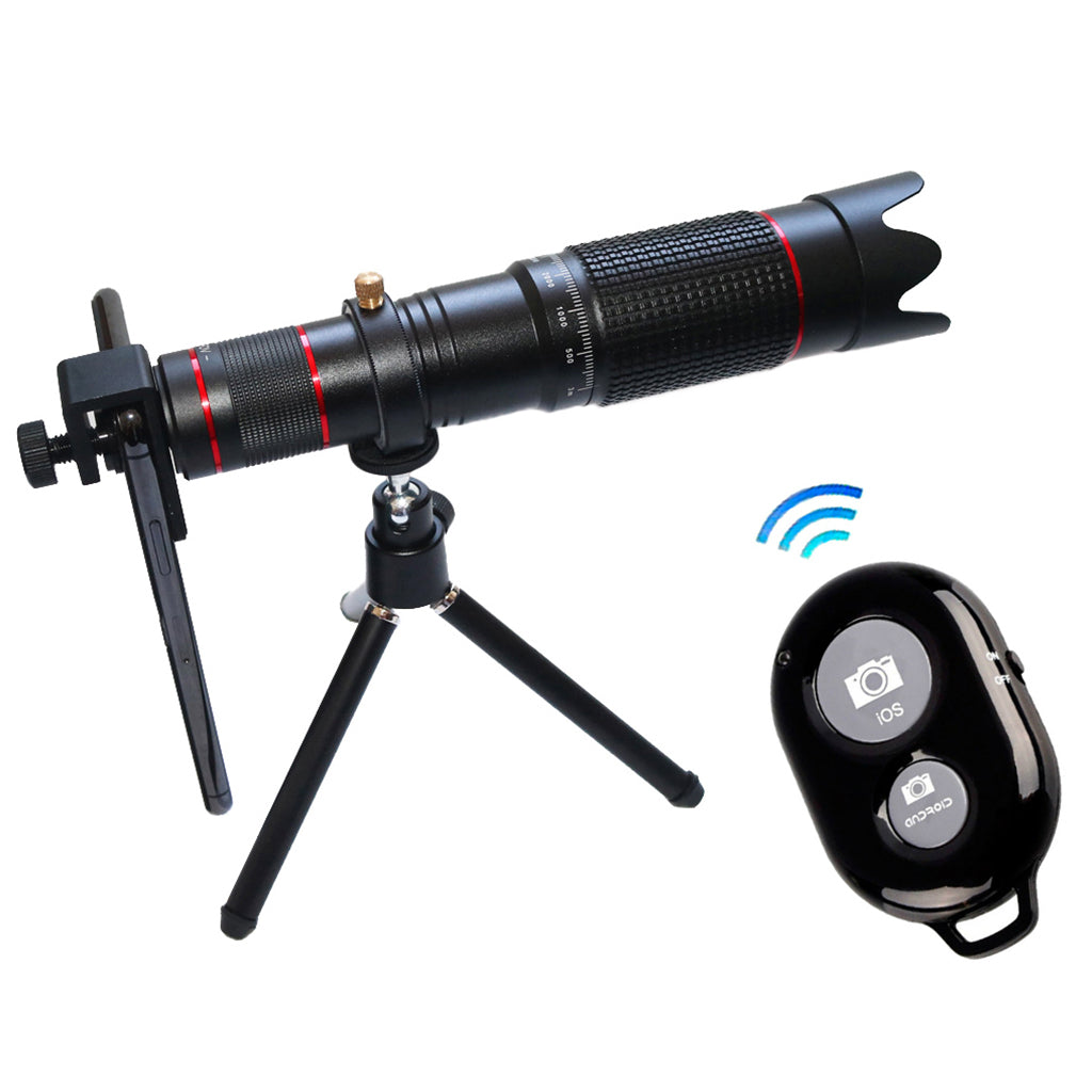 36x 4K HD Monocular Telescope Phone Optical Lens Bluetooth Control