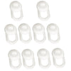 10 Pieces Earphone Silicone Earbud for Headset Horn Diameter of 7-12mm white