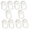 10 Pieces Earphone Silicone Earbud for Headset Horn Diameter of 7-12mm white