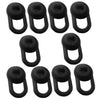 10 Pieces Earphone Silicone Earbud for Headset Horn Diameter of 7-12mm black