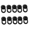 10 Pieces Earphone Silicone Earbud for Headset Horn Diameter of 7-12mm black