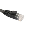 RJ45 CAT6 Ethernet Network LAN Cable Flat UTP Patch Router Black 25 Meters