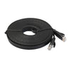 RJ45 CAT6 Ethernet Network LAN Cable Flat UTP Patch Router Black 15 Meters