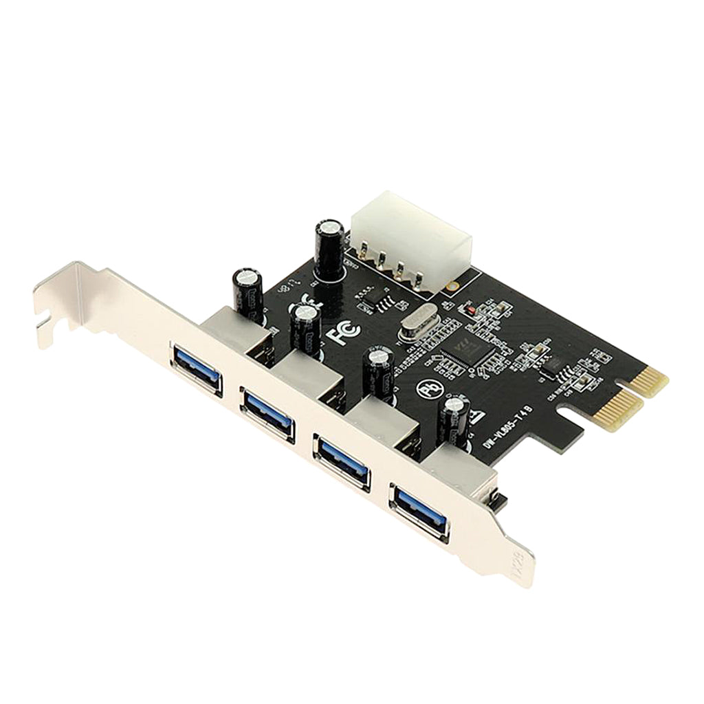 4 Port PCI-E to USB 3.0 HUB PCI Express Expansion Card Adapter 5 Gbps