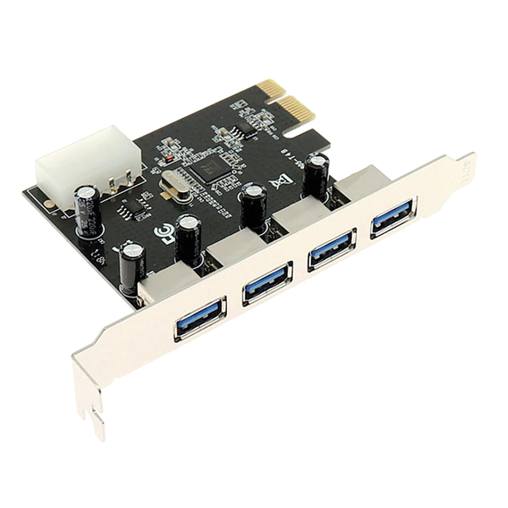 4 Port PCI-E to USB 3.0 HUB PCI Express Expansion Card Adapter 5 Gbps