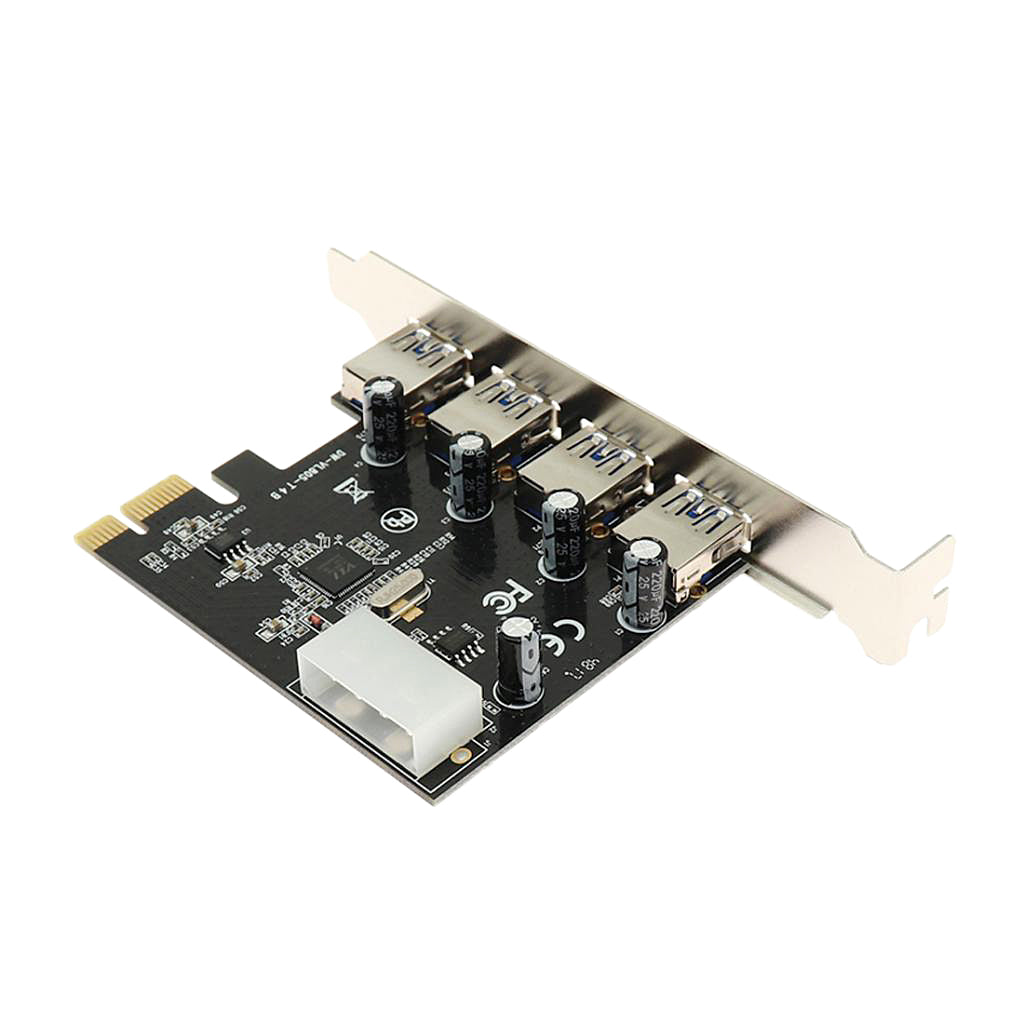 4 Port PCI-E to USB 3.0 HUB PCI Express Expansion Card Adapter 5 Gbps