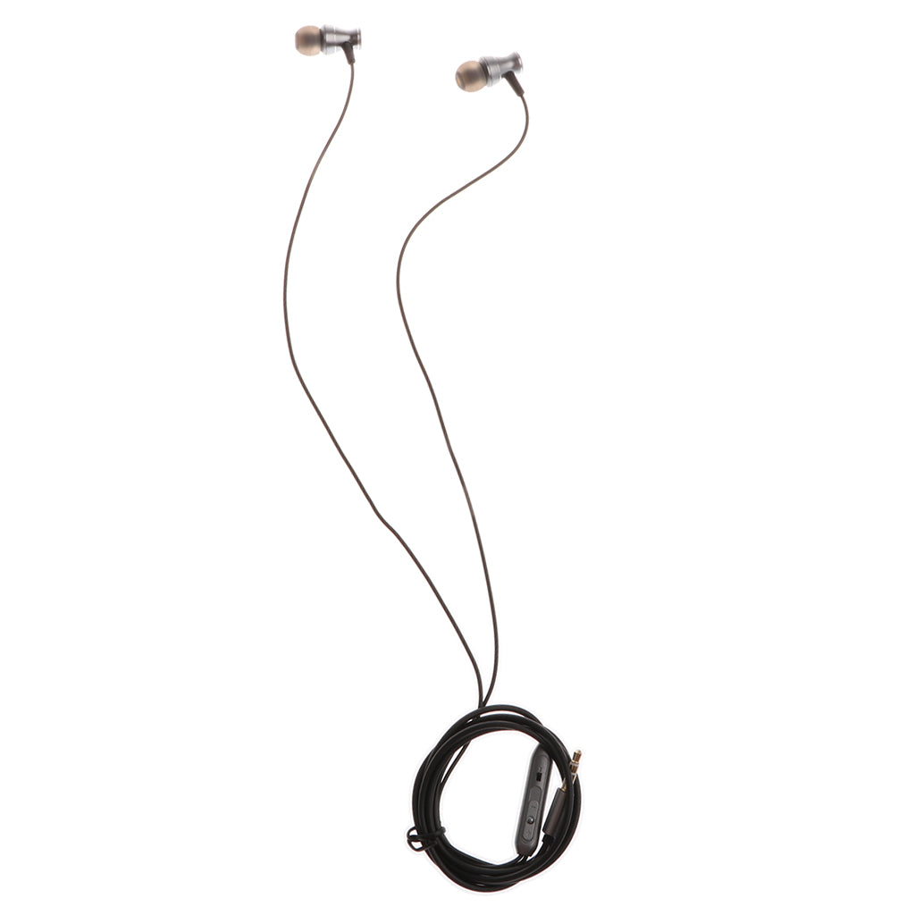 Earphone Magnet Stereo Headset Headphone Universal for iPhone Samsung Black