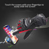 Waterproof Motorcycle Motobike Scooter Leather Sports Long Gloves Red M