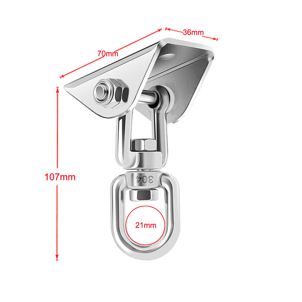 Heavy Duty Swing Hangers Suspension Hooks 1000 LB Capacity, 360 Deg Rotat...