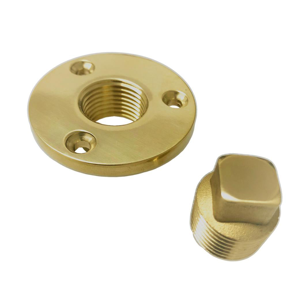 Bronze Garboard Marine Boat Yacht Screw Drain Plug Fits for 1" Diameter Hole