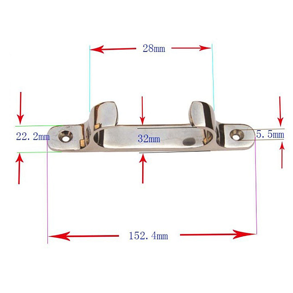 316 Stainless Steel Line Straight Fairlead Bow Chock Marine Boat Cleat