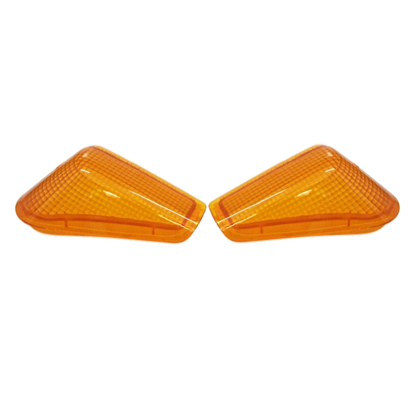 Pair Front Left & Right Turn Signal Indicator Light Lens for Kawasaki ZZR250