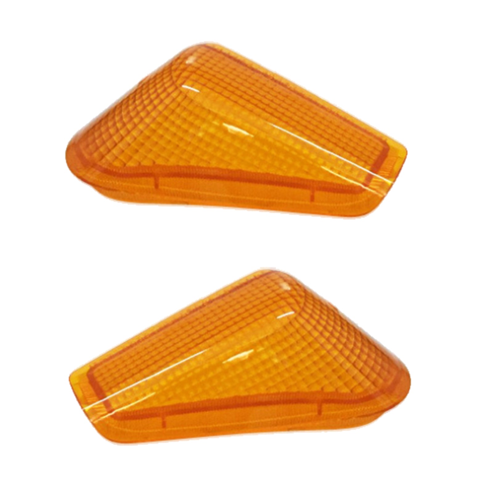 Pair Front Left & Right Turn Signal Indicator Light Lens for Kawasaki ZZR250