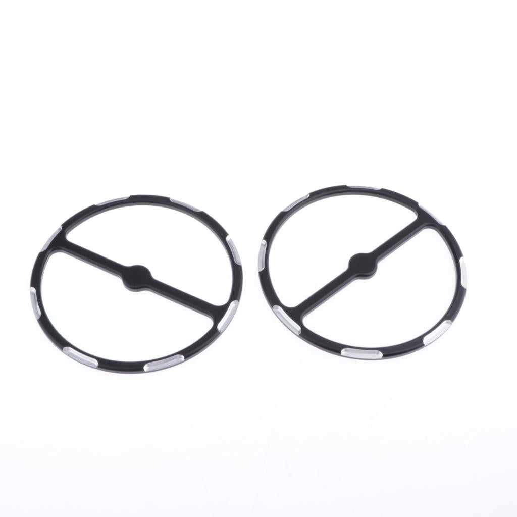 2X Alloy Speaker Trim Ring Cover for Harley Street Electra Road Glide Trike