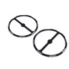 2X Alloy Speaker Trim Ring Cover for Harley Street Electra Road Glide Trike